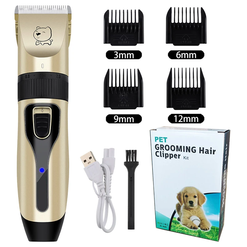 Hair Clipper Hair Trimmer Pet Shaving Trimmer Cat&Dog Hair Trimmer Shaver USB Charging Professional Pet Grooming Set Electric Clipper