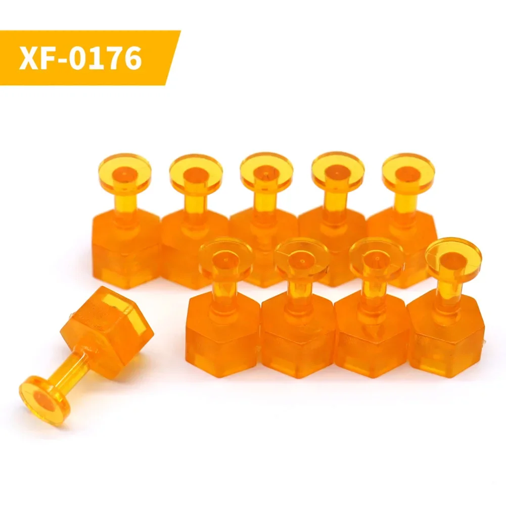 

10pcs Glue Tabs Dent Removal Tools PDR Orange Tabs Auto Paintless Dent Repair Maintenance Tools Paint Dent Repair Tools