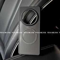 Magnetic Shockproof Clear Phone Case with MagSafe Compatibility and Protective Bumper for Realme 13 Pro Plus (Matte black)