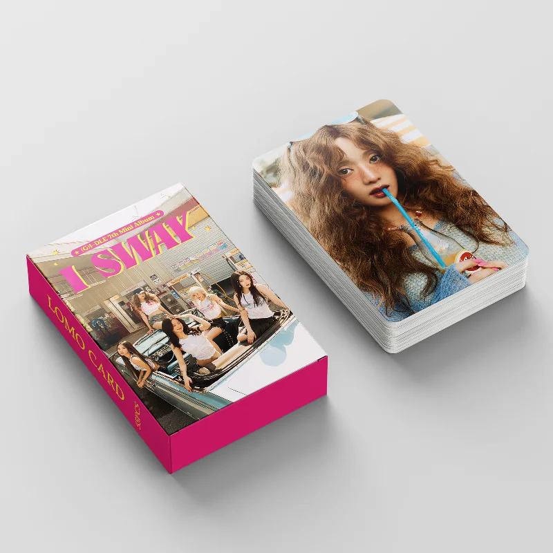 Kpop Idol (G)I-DLE New Album I SWAY Lomo Cards Photocards GIDLE MiYeon Minnie YuQi ShuHua HD Printed Postcards Fans Gift 55Pcs/Set