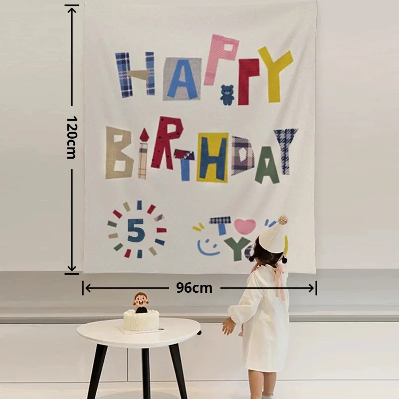 VIKAMA Geburtstagsblock-Dekoration, hängendes Tuch, Baby zum ersten Geburtstag, Party-Szenen-Layout, Hintergrund, Banner, Atmosphäre, Foto – Detail 7