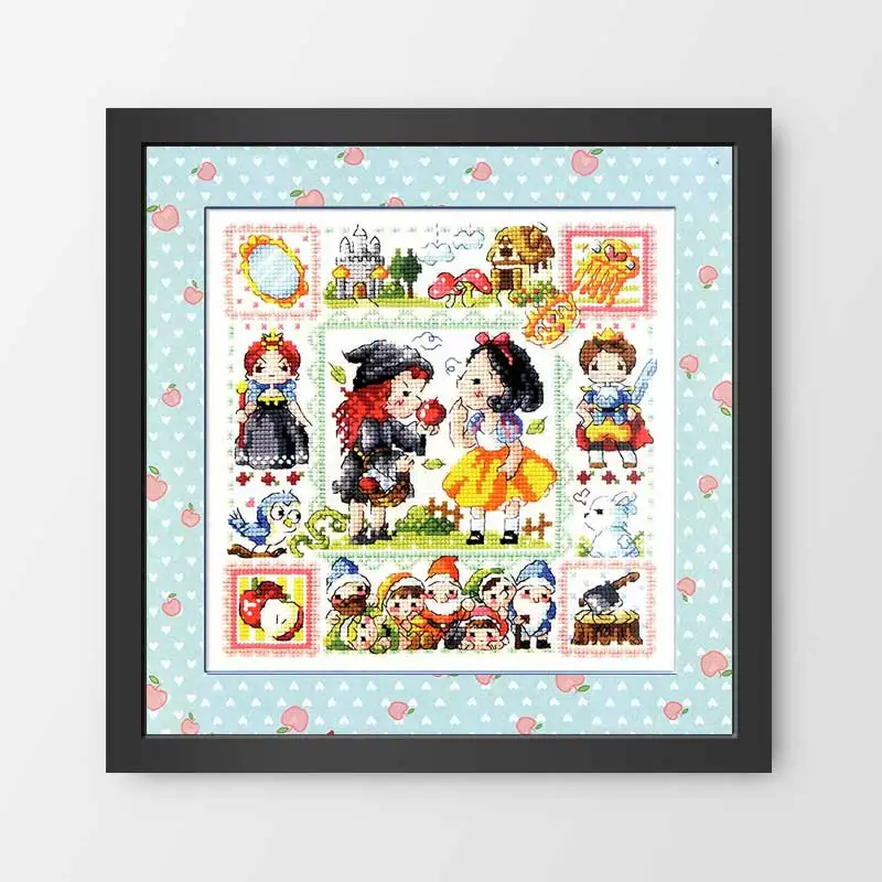 SO-3181 DIY Craft Stich Cross Stitch Package Cotton Fabric Needlework Embroidery Crafts Counted Cross-Stitching Kit