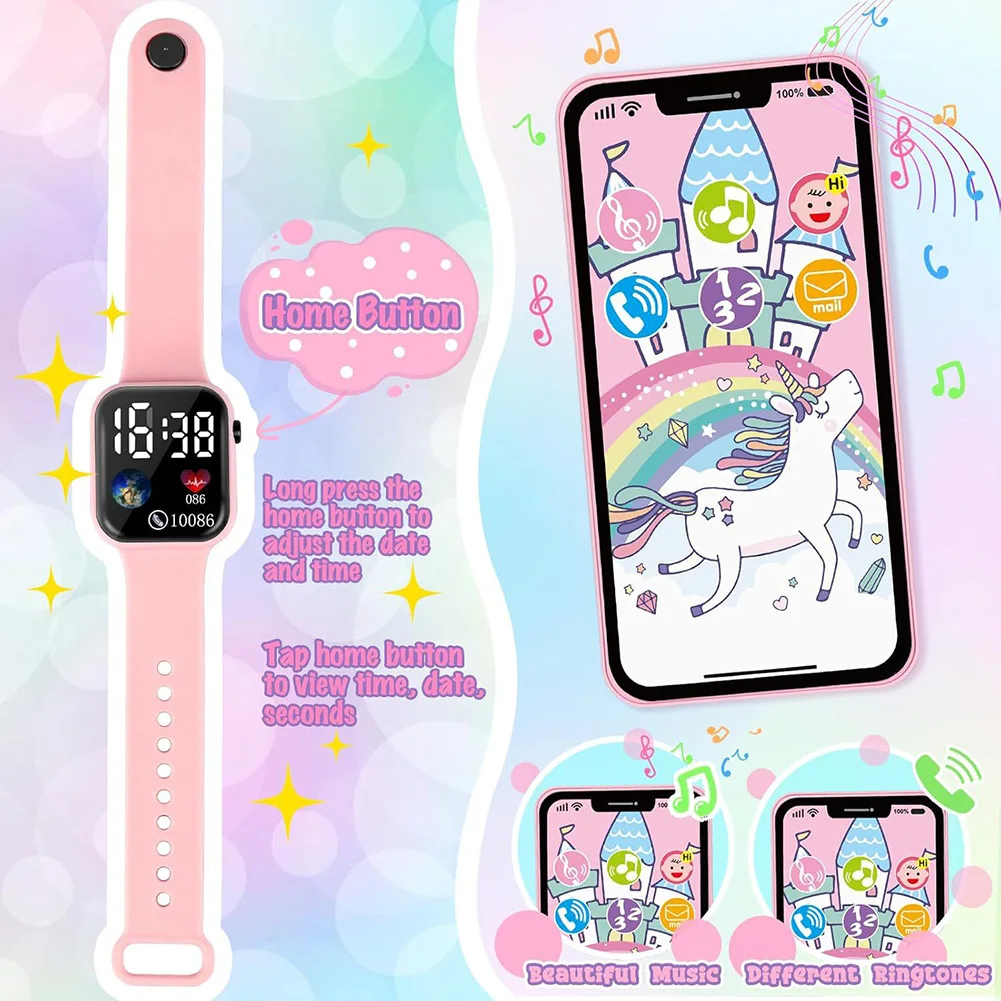 Little Girls Play Purse 32Pcs Toddler Purse Cell Phone/Makeup/Keys Kids Pretend Play Purse Princess Makeup Purse Gifts for Girls