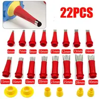 22PCS Stainless Steel Caulk Nozzle Applicator Caulking Finisher Glue Tool Kitchen Bathroom Sink Silicone Sealant Finishing Tool 1