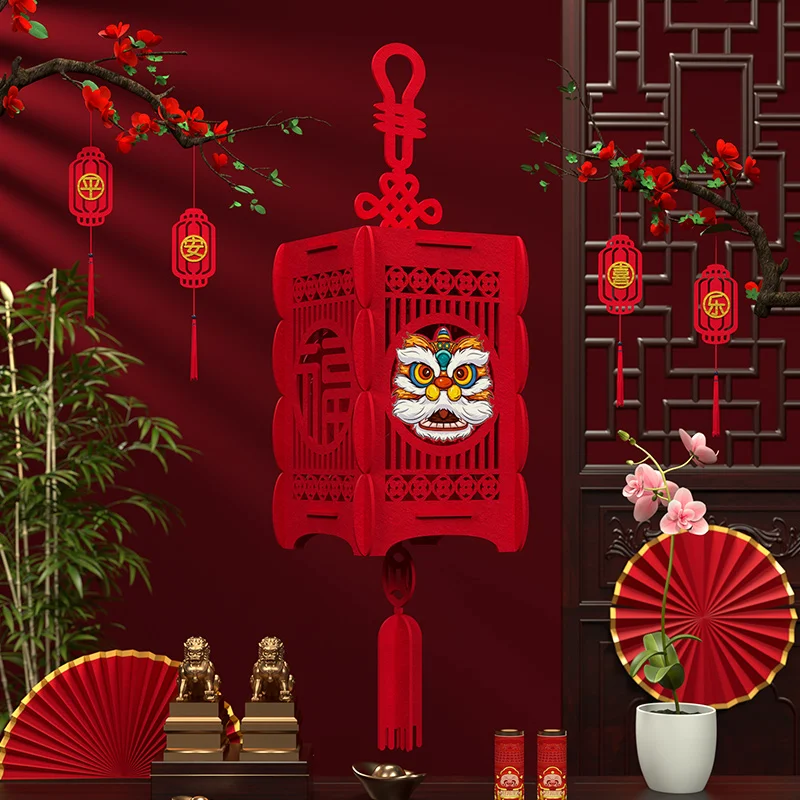 

Новая вышивка Новогодние товары Китай-шикарная входная дверь стена Fu Zi Hall медсестринская станция