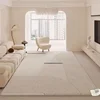 Cream Striped Carpet Luxurious Artistic Living Room Decoration Carpet Comfortable Soft Bedroom Rugs Washable Easy Clean Sofa Rug 1