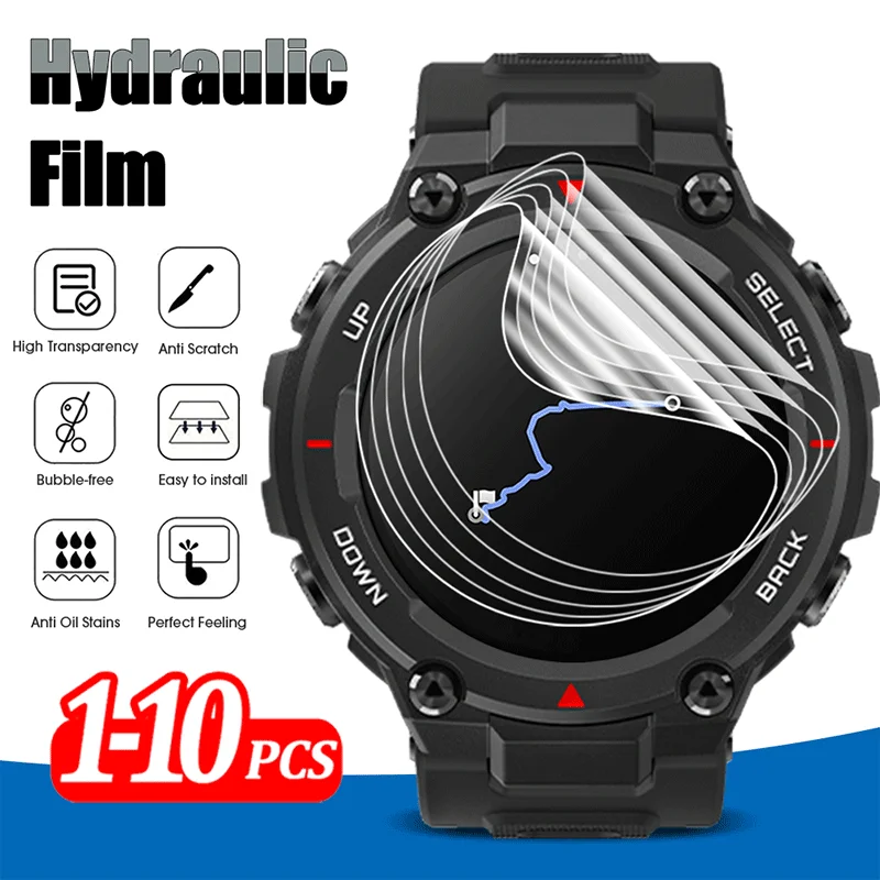 10 Pz Tpu Hydrogel Film Per Amazfit T-Rex 2 T-Rex Pro T-Rex Protezione Dello Schermo Per Huami Amazfit T-Rex Smart Watch Protector