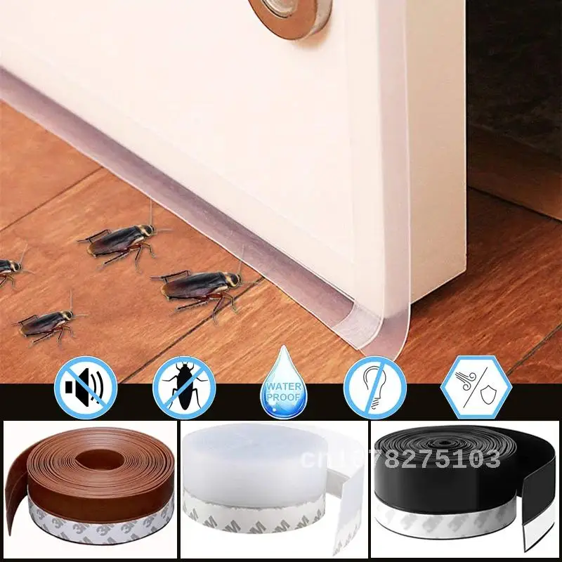 

Self Adhesive Silicone Rubber Seal, Window Door Bottom, Weathering Strip, Sealing Bar, Sealing Tape, 3 Colors, 1m, 5m Length