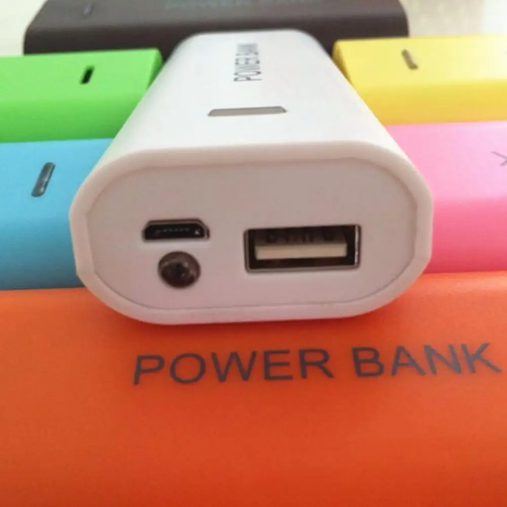 Mobile Phone Power Bank Shell Welding-free Portable 2 x 18650 Battery Charger Case DIY Box Power Bank Accessories power bank case battery power bank box
