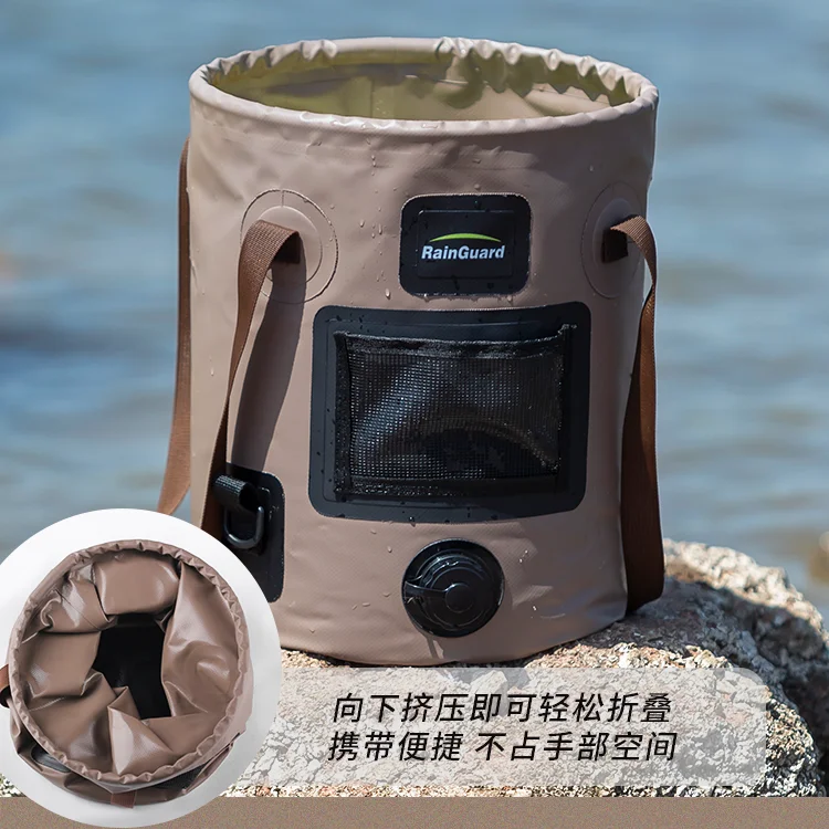 Foldable Outdoor Car Wash Bucket, Travel Water , Car , Outdoor Portable Fish