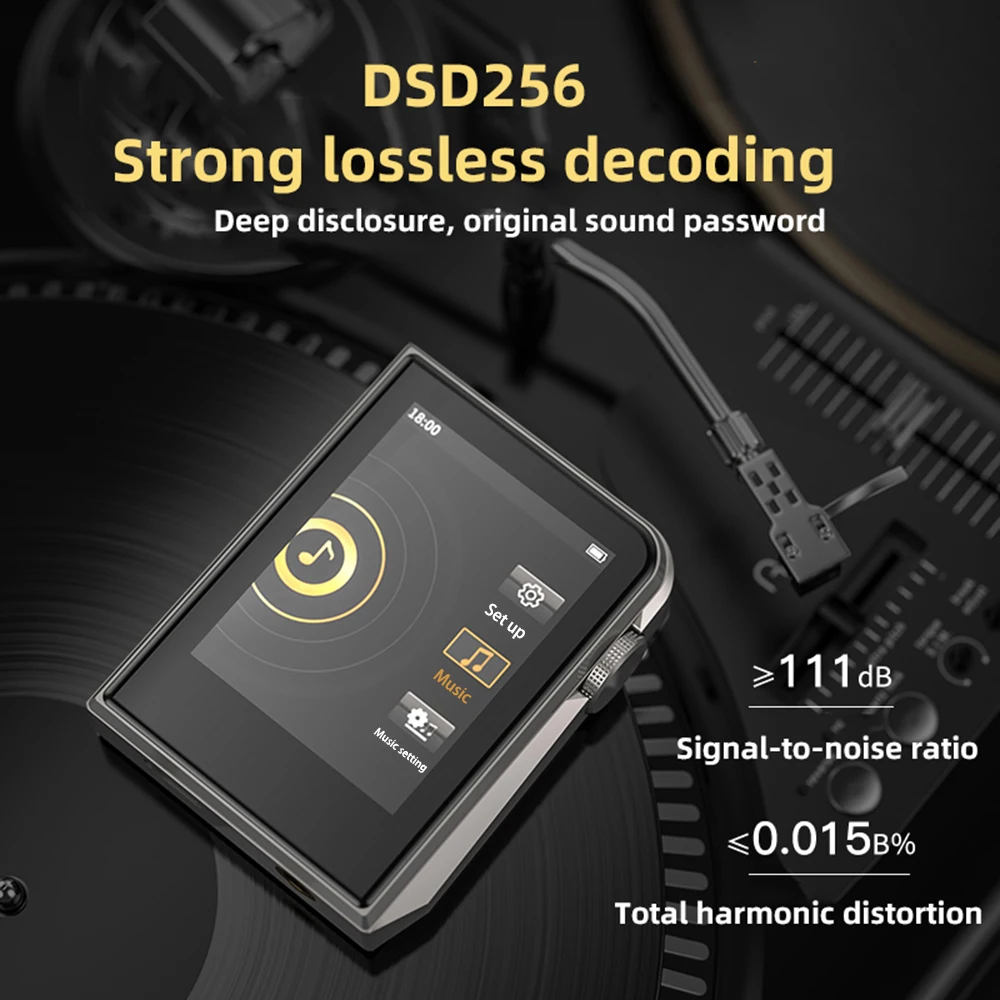 HiFi Bluetooth Music MP3 Player Portable Hi-Res Digital Audio DSD256 Lossless Metal Walkman EQ Equalizer Ebook A58 mp3 mp4 player