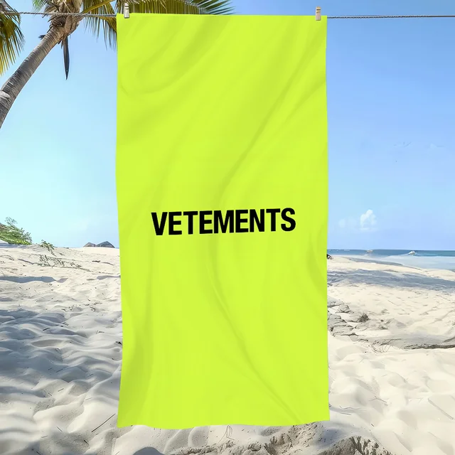Fashion Towel Soft Pool Gift For Travel Gym Shower Camping Quick Dry Sports V-Vetements Logo Large Beach Towel 5
