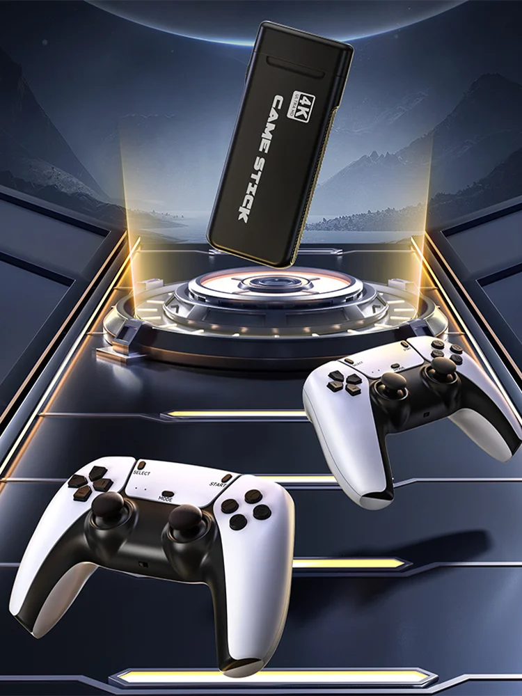 M8 Pro Game Stick 4K 10000 Games Retro Nostalgic Game HDMI-compatib 2.4G Dual Wireless Handle Video Game Sticks 4k Console