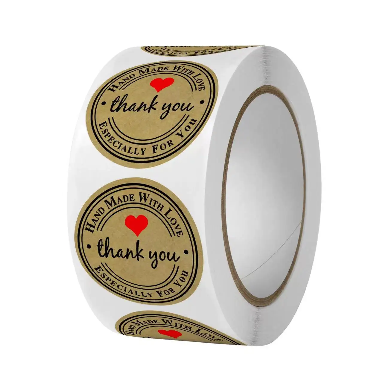 Rolls and sheets of Gracias labels for stationery use