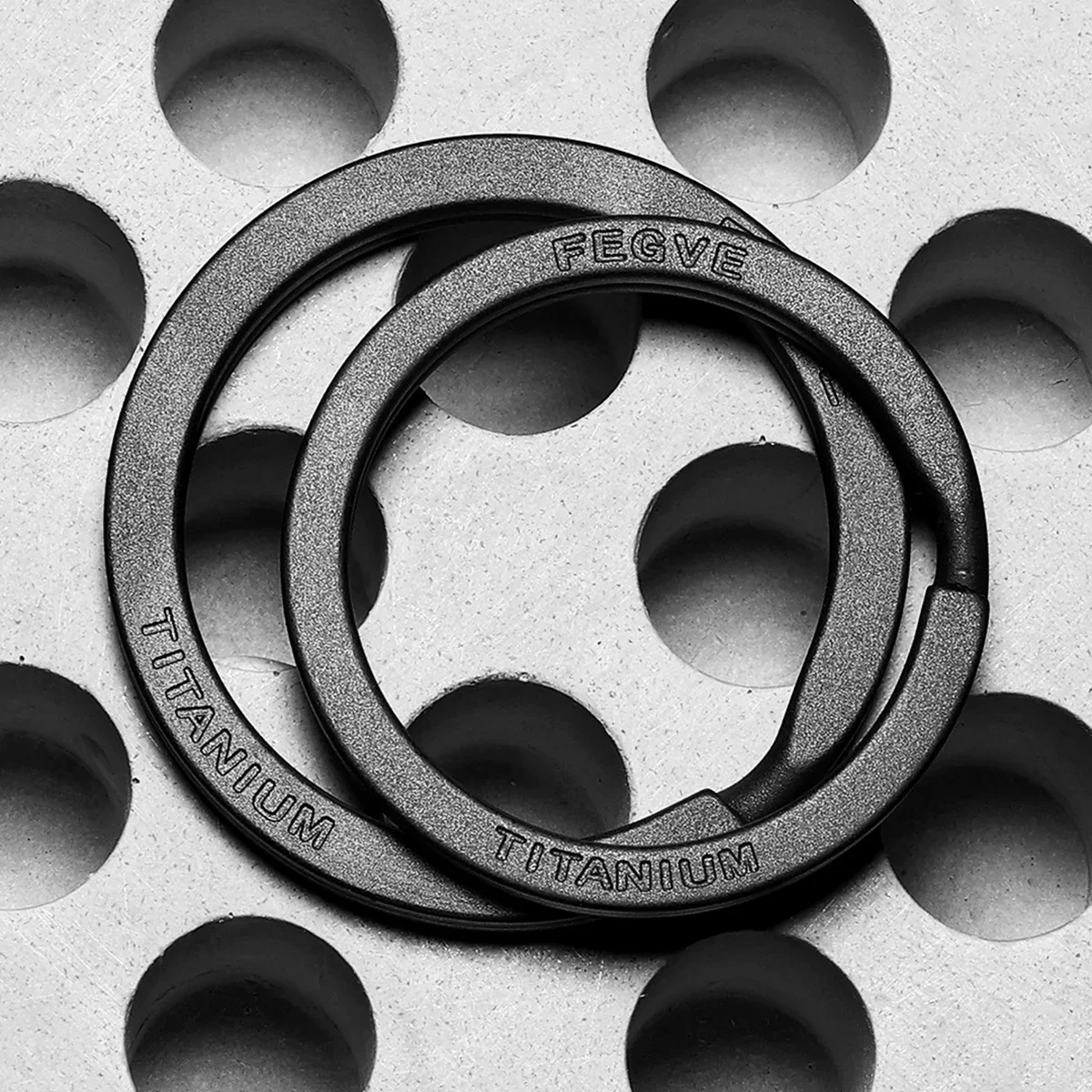 Black Titanium Keyrings 1