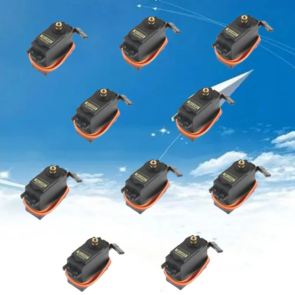 

10 шт. цифровой сервомотор MG996R MG995 MG996 металлическая Шестерня для JR автомобильный вертолет Доставка MG995