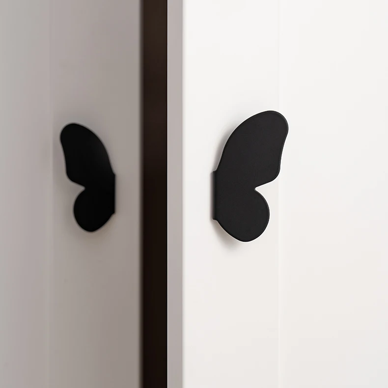 brass butterfly knob stylish drawer handle detail