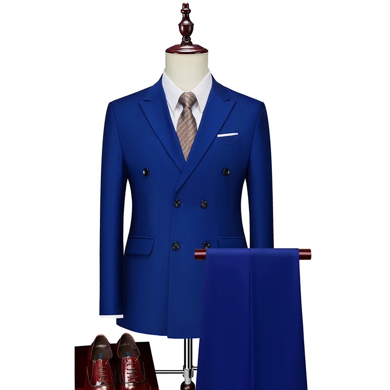 

Male Leisure Suits for Men The Four Seasons Blazer Pure Color Tuxedo Senior Business Classic suit Party Banquet Wedding Dress