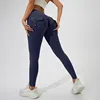 Leggings de sport 2026 pour femme avec poches, taille haute, effet push-up, pour yoga et entraînement, effet seconde peau, XP89