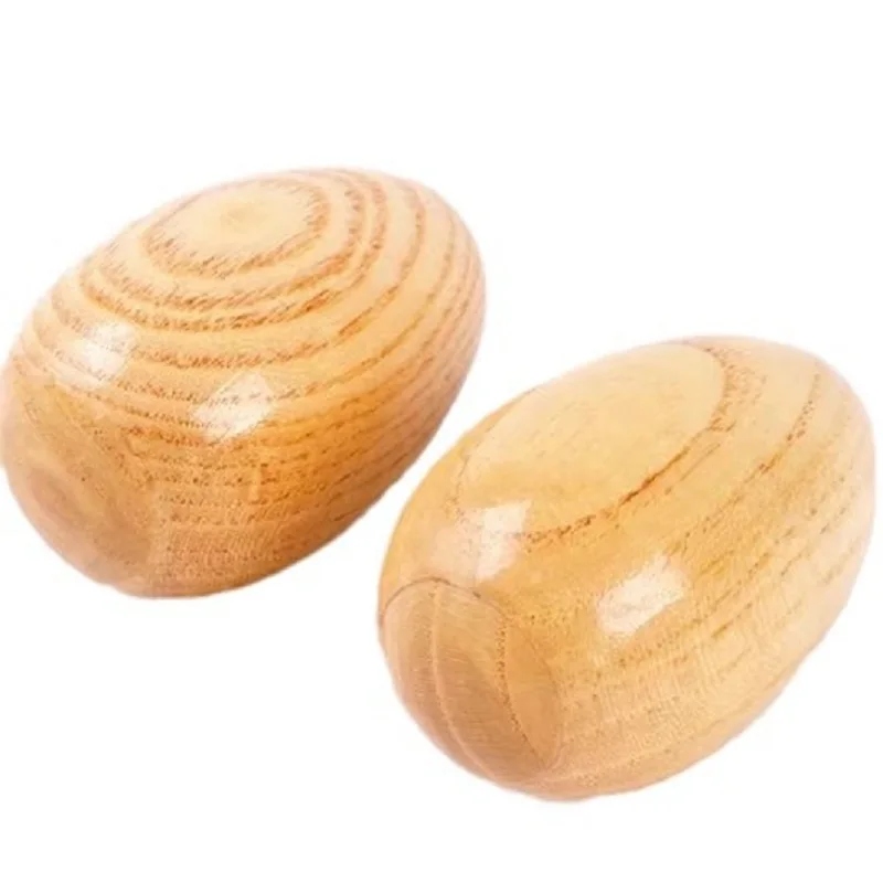 1 Pair Wooden Orff Sand Eggs Shaker Baby Musical Instrument Kids Preschool Education Enlightenment Music Toy