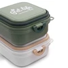 Portable Thickened Folding Pet Double Bowls Tableware Travel Dog Feeder Bowls 2-in-1 Pet Outdoor Travel Supplies 4