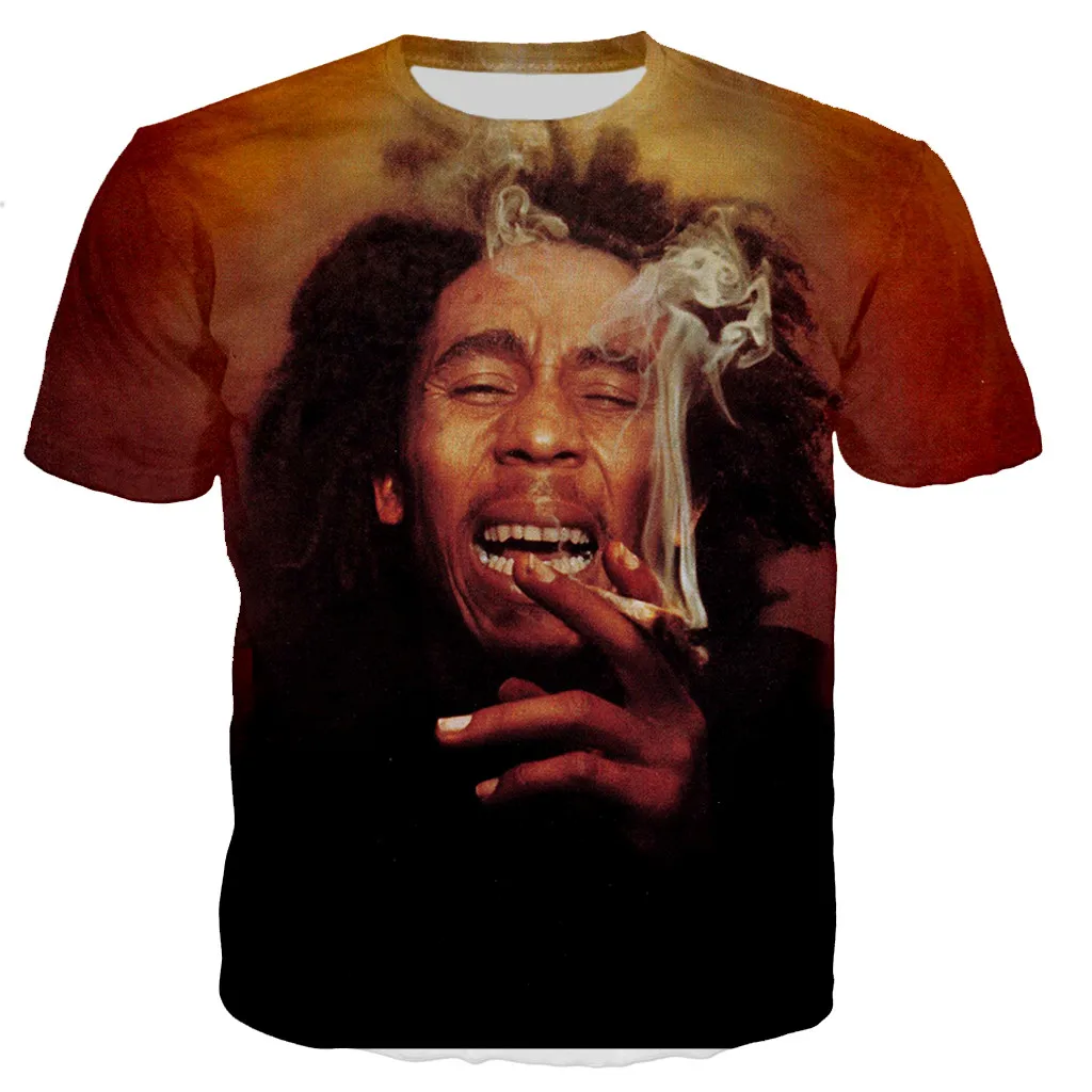 

Bob Marley 3D Printed T-shirt Men Women Fashion Casual Harajuku Style Short Sleeve Unisex Streetwear Hip Hop T-shirts Cool Tops