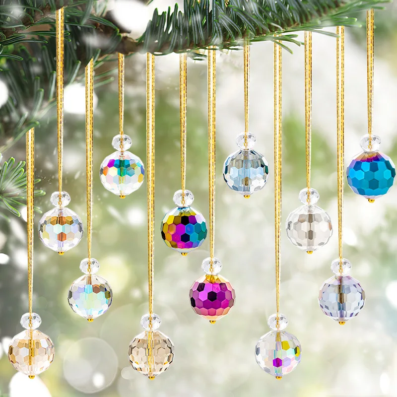 Final Clearance! 12PCS Ornaments Plastic Glitter Ornaments for