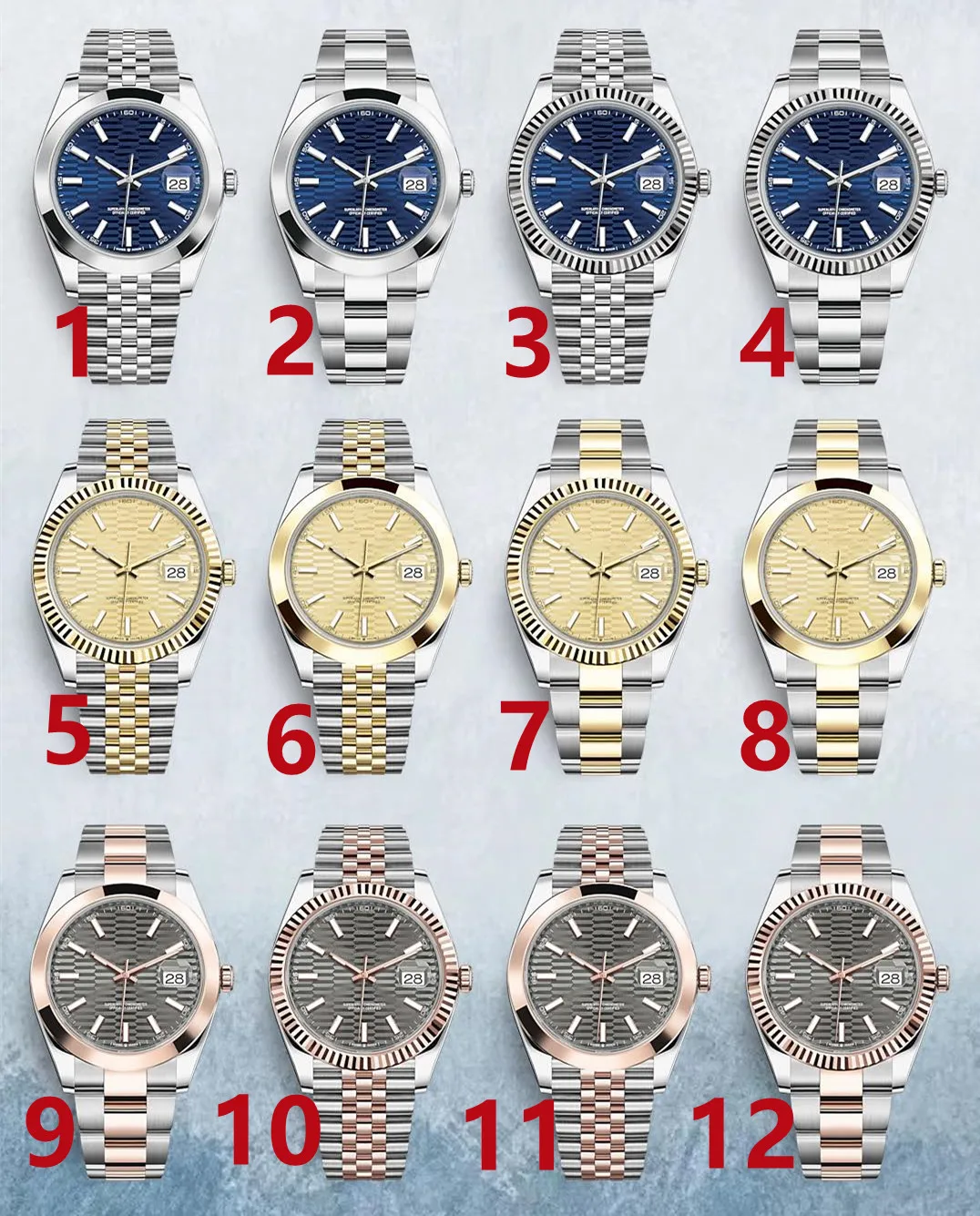 

High Quality 36mm/41mm Calendar Window AAA Luxury Automatic Mechanical Watches Men Stainless Steel Waterproof 904L Watch