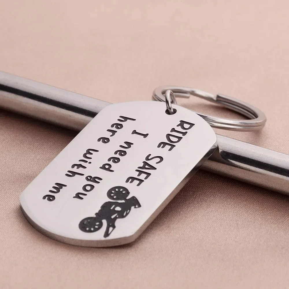 Fathers den jet bezpečný klíčenka motorkář motocykl kroužek na klíče dar pro jej kamarad manžel táta párů dárky pro nový ovladač motorkář