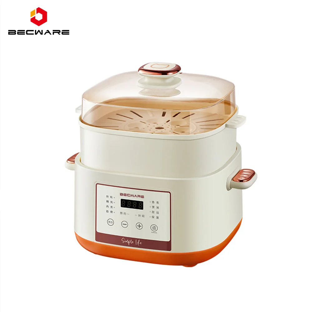 Fully automatic household slow electric stew pot, electric stew pot, cup, new large capacity(US spot)