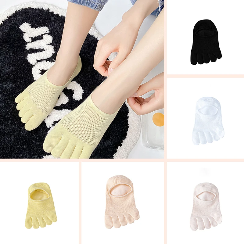 

Thin Toe Sock Women Five Toe Socks No Show Socks With Toes Breathable Toe Invisible Socks Slipper Toe Socks Boat Sock