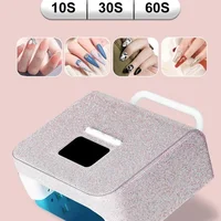 Lampe à ongles aste Pro UV LED, lampe à polymériser à séchage rapide avec affichage, lumière de vernis gel biscuits, 220W 3
