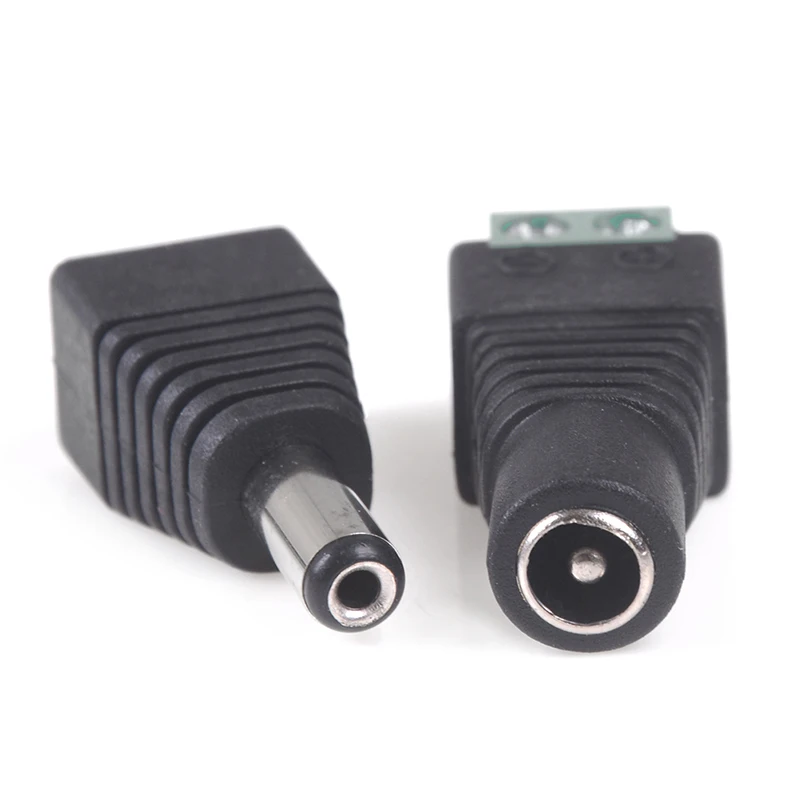 DC 전원 플러그 잭 어댑터 커넥터, 암수 2.1x5.5mm, 5 쌍