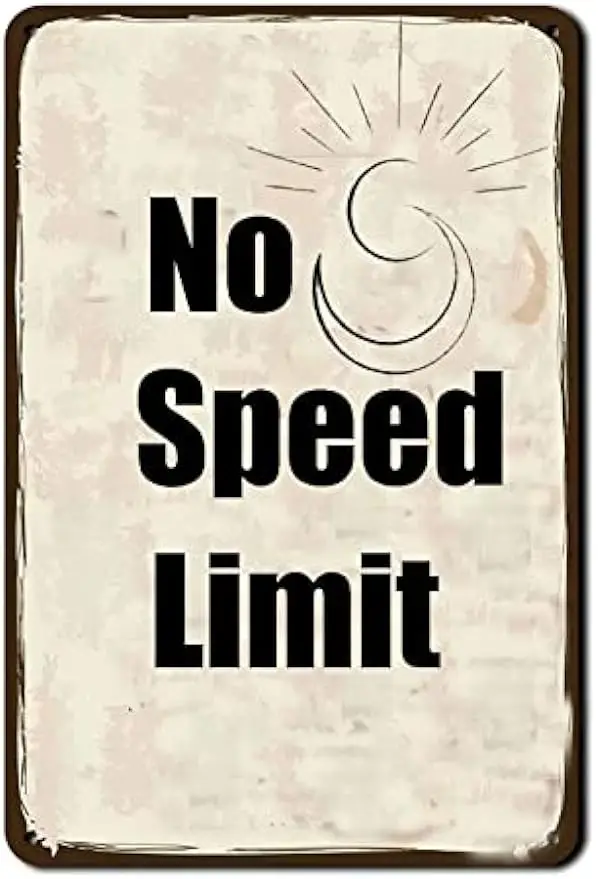 retro-metal-sign-no-speed-limit-road-warning-signs-retro-art-painting