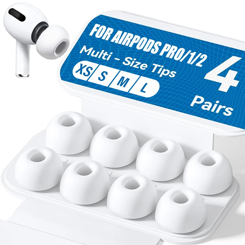 Premium Anti-Slip Silicone Earbud Tips - Soft Replacement Earplugs for Enhanced Comfort and Secure Fit