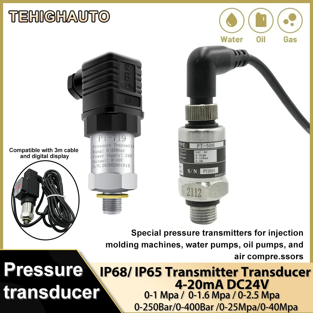 IP65/IP68 압력 트랜스미터 압력 트랜스미터 워터 펌프 센서 250Bar 400..
