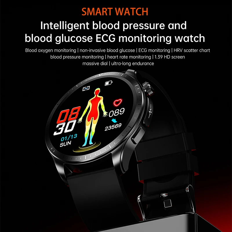 LIGE Ʈ ð ECG + PPG  Ʈ ġ  ü  ǰ ð IP68  Smartwatch