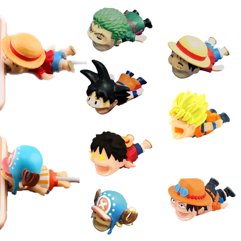 ケーブルプロテクター 1ピース アニメ カワイイ ドラゴンボール 悟空 Iphone Usb ワインダー ルフィ ゾロ おもちゃ ギフト Aliexpress