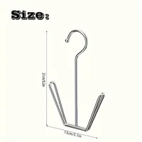 2pcs New Stainless Steel Shoe Drying Rack Balcony Window Sill Windproof Hanging Shoe Drying Rack Outdoor Shoe Drying Artifact 2