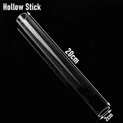 Acrylic Clay Rolling & Rubbing Tool for Handmade Pottery & Earrings (Hollow Stick)