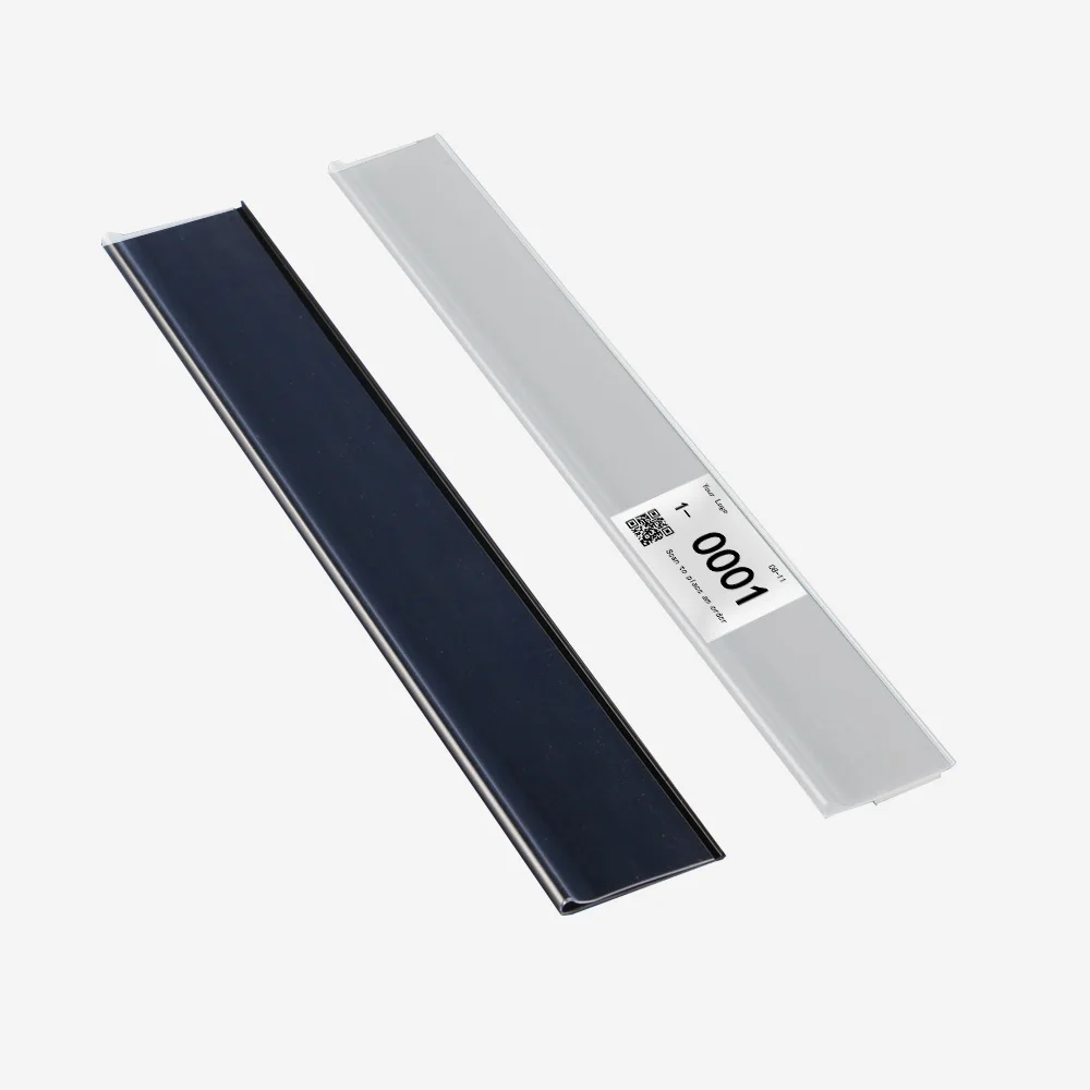 3 cm Regal selbstklebende Banner-Abdeckung, Preiskarten-Etikettenhalter, Streifen, PVC-Extrusion, Kunststoff-Clip-Schiene, Pop-Preisschild-Halter