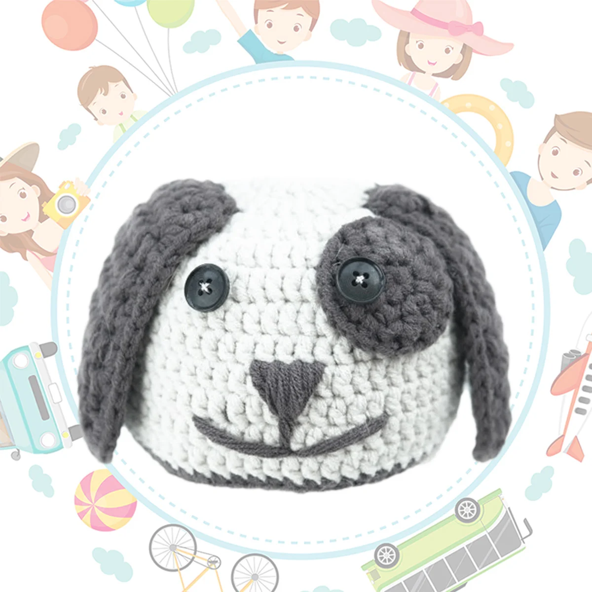 

Newborn Dog Photography Hat Creative Decor Knit Hat for Baby Infant Newborn