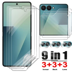 Premium Full Coverage Tempered Glass Screen and Camera Protector Set - Galaxy Z Flip5 (9 in 1 Films)