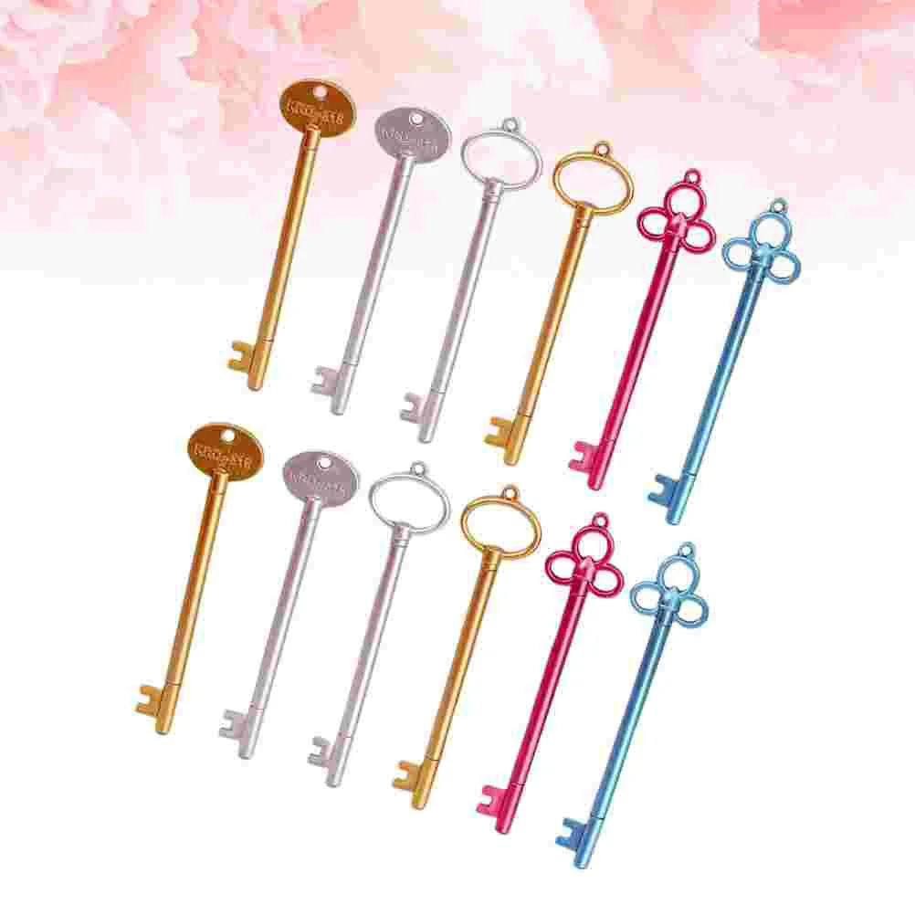 

15pcs Key Shape Gel Pens Plastic Neutral Pen Stationery Key Shape Gel Pens