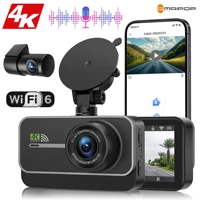 4K WiFi Dual Dash Cam Real 4K Optional rear/ cabin cam Installation 3″IPS NightVision 24H Parking Mode Dashboard Camera Recorder