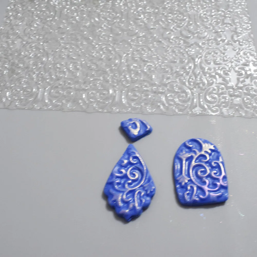 Flower Vein Clay Texture Mat Designer Diy Clay Jewelry Accessorie Tools Emboss Impression 6 Different Pattern Art Craft Hobby polymer clay tools clay sculpting tools pottery sculpting tools clay craft tool