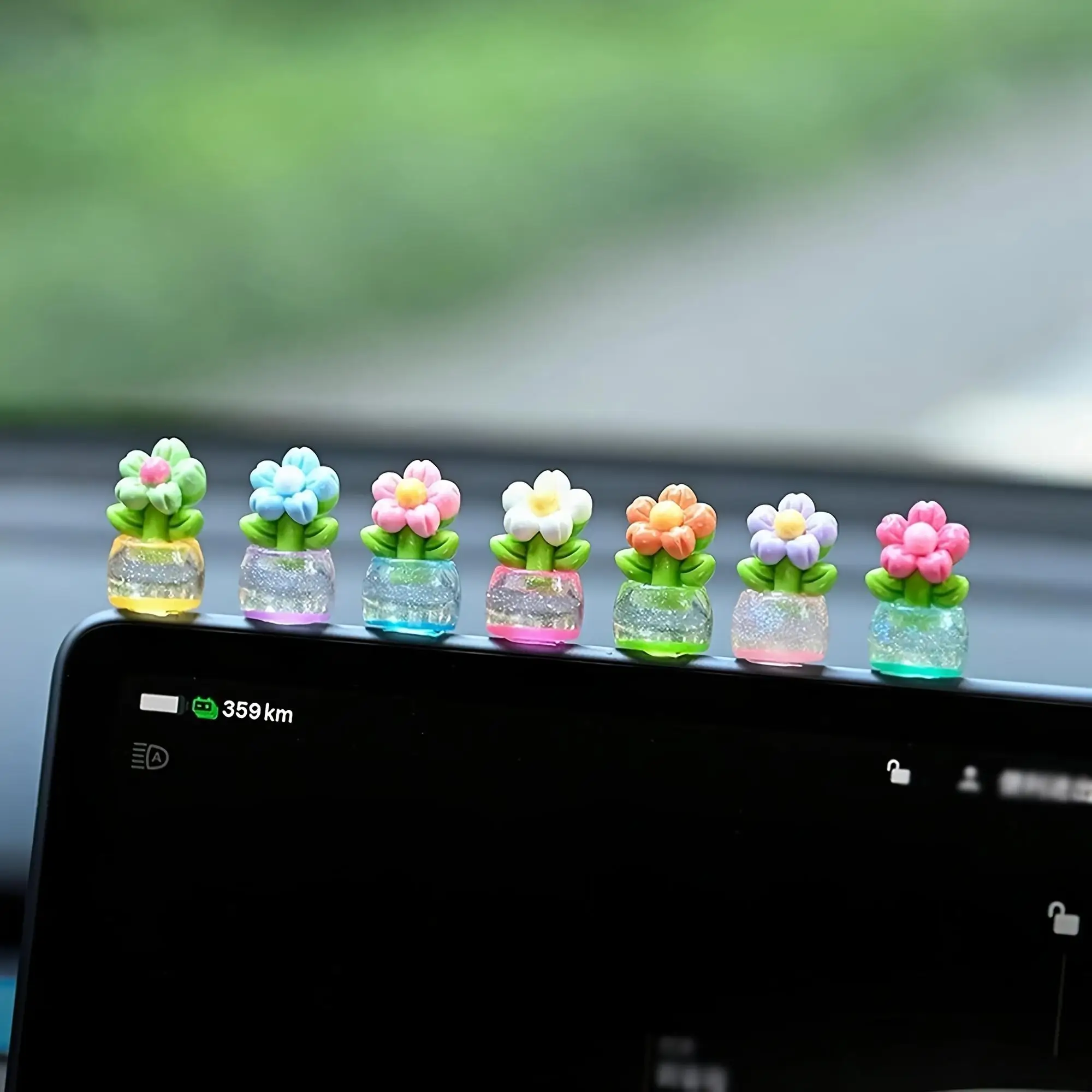 5 Exquisite Mini Flower Pots, Perfect for Car, Home, or Desktop Decorations. A Unique Little Gift That Adds a Touch of Elegance.