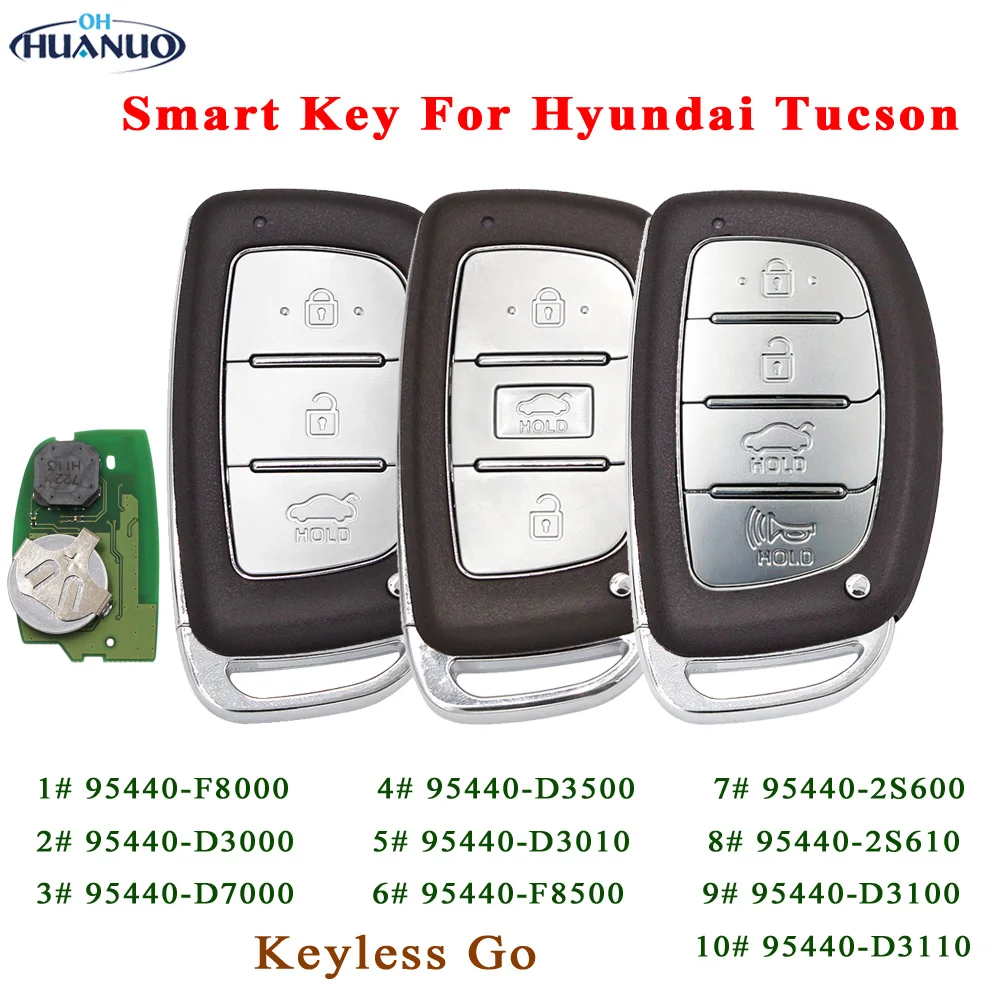 3/4 Button for Hyundai Tucson Smart Remote Car Key 95440 D7010 95440