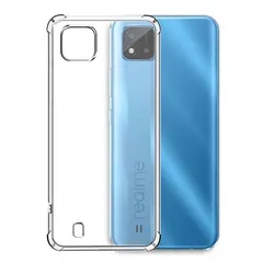 Airbag Shockproof Clear TPU Silicone Anti - Scratch Back Case Cover - Realme C20A (FSKS)