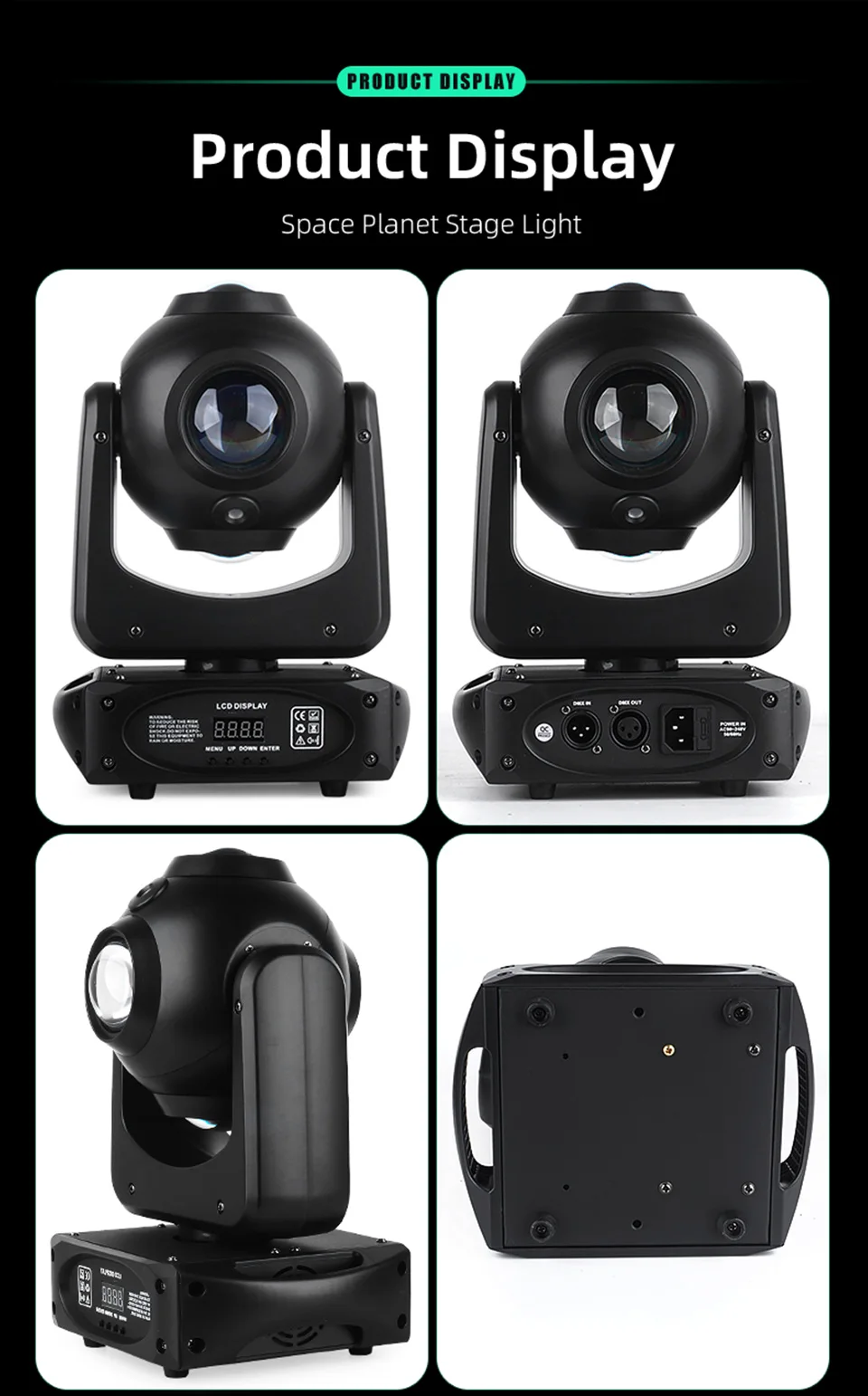 Moving Head Strobe Light 4in1 Moving Head Lights Rotate Effect for Stage Lightin
